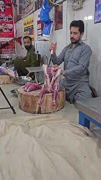 Lamb meat cutting skills #meatmarket #cuttingskills #goat #animals #meat #mutton