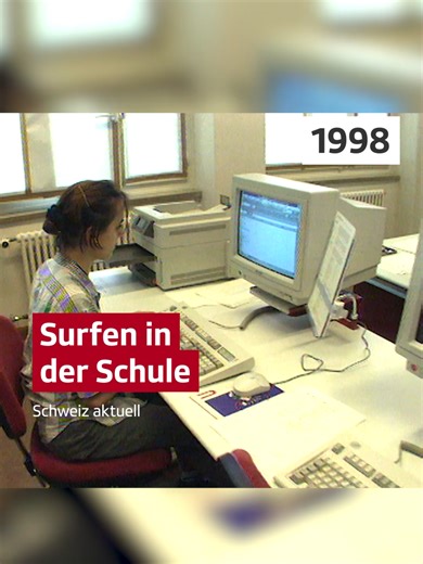 Als das Internet in die Schule kam 😀 #srfarchiv #schule #internet Quelle: Schweiz aktuell vom 16.3.1998