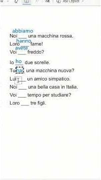 Test Your Italian: VERBO AVERE Quick Exercise 🇮🇹 #shorts #italiaonline
