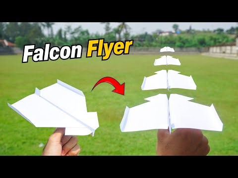How to Fold a Falcon Flyer Paper Airplane – Fly Far