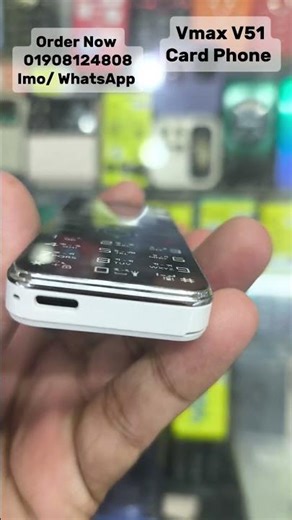 Vmax V51 Card Phone Dual Sim 1000 Mah Battery New Intact Box