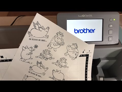 Brother ScanNCut SDX125 - Your First Cuts - Cutting Stamped Images