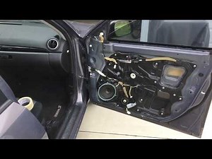 MAZDA 3 2009 Front passenger side door/window panel removal / bad motor