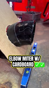 90° Elbow Miter Cardboard Hack for 65°/25° Cuts