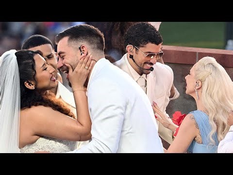 Bad Bunny Halftime: Couple REACTS to Getting Married Mid-Super Bowl