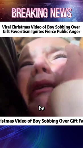 Little boy cryingat Christmas because his cousins got two times the stuffhe got at way better quality#christmas #family #disappointed #grandparents #christmasgifts #news