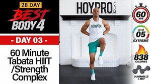 60 Minute Tabata HIIT Strength Complex   Abs - Best Body 4 #03