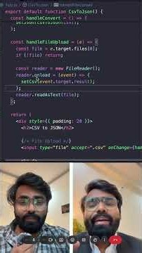 Csv to JSON without library #javascriptdev