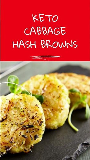 Keto Recipe - KETO CABBAGE HASH BROWNS