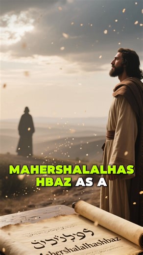 Did you know Isaiah named his son Maher-shalal-hash-baz as a prophetic sign of swift judgment on Israel’s enemies (Isaiah 8:3–4)? The name means “quick to plunder, swift to the spoil,” and it’s the longest personal name in the Bible. Isaiah’s son Maher-shalal-hash-baz carried a prophetic name symbolizing rapid defeat of Israel’s foes. #DidYouKnow #BibleFacts #Isaiah #Mahershalalhashbaz #OldTestament | Christian Religion