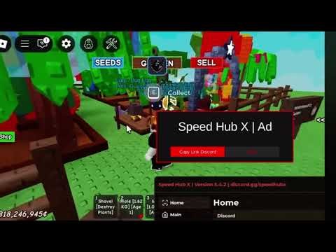 🤫SCRIPT SPEED HUB🤫 #roblox #gag #growagarden #script