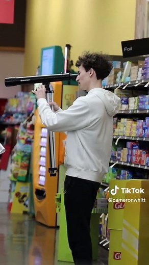 Staring At People With A Telescope Prank