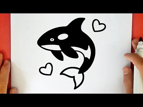 COMO DIBUJAR UNA BALLENA ORCA