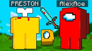 So we played AMONG US in Minecraft.. Ft. PrestonPlayz & MORE!