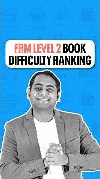 FRM Level 2 Book Difficulty Ranking! | FRM Level 2 | Fintelligents
