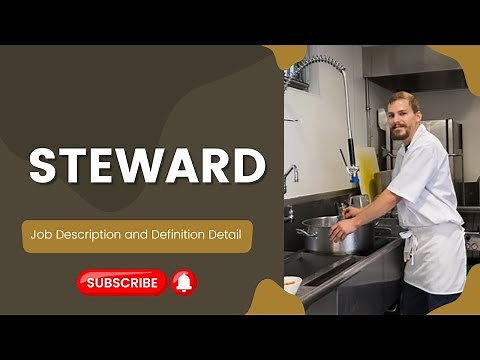 F&B Steward Job Description and Definition Detail