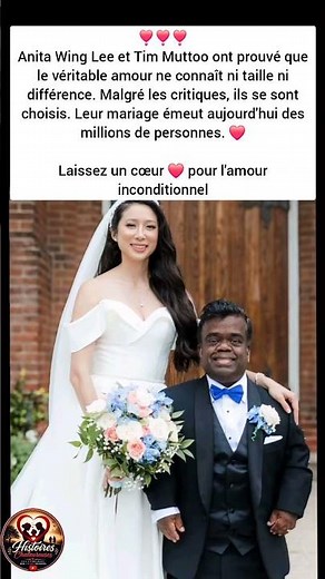 L'amour d'Anita Wing Lee et Tim Muttoo bouleverse le monde ❤️