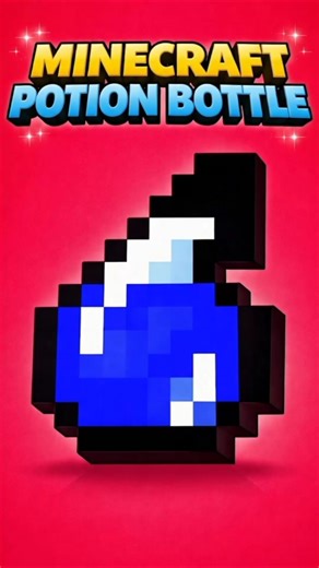 Minecraft Splash Potion Bottle Build 🧪🔥 #shorts