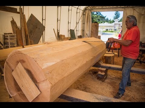 WOODWORKING, Totem Pole Carving Pt 1, With Tom Lafortune