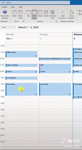 Add category colors to your #Outlook calendar 🎨 #officetips #edutok #techtok #learnontiktok #teachertechtips #techtips #howto
