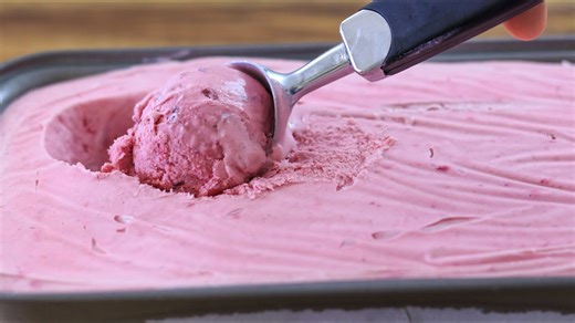 Easy 3-Ingredient Cherry Ice Cream Recipe | No Eggs, No Machine