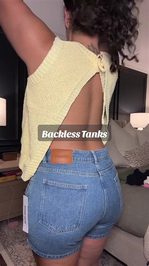 how cute are these backless tanks?! | backless top