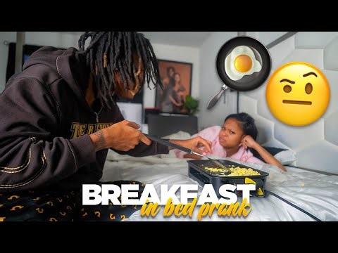 BREAKFAST IN BED PRANK ON MY GIRLFRIEND 😳 *GONE WRONG* ALMOST STARTS A FIRE🔥