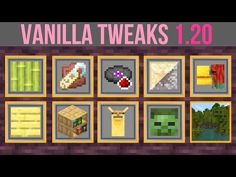 Minecraft 1.20 Vanilla Tweaks - Record Disc Levels, Less Suspicious & Shards