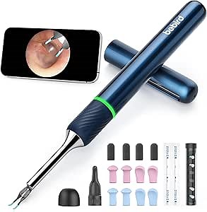 [Cutting-Edge] BEBIRD Note 5 Ear Cleaner: FHD Ear Camera with Omnidirectional Tweezers, IoT-Enabled Scope Support Remote Videos, Magnetic On/Off Cap, Multi Replacement Tips