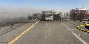 4 dead, multiple injured in fiery chain-reaction crash possibly caused by dust