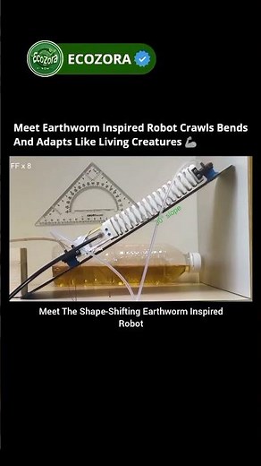 This Earthworm Robot Changes Shape On Command! 🤖 #softrobotics #shorts