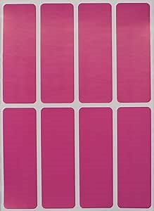 Royal Green Rectangular Stickers Color Coded Write on Labels for Organizing, Moving, & Mailing, 3x1 inch Stickers to Write On Labels & Tags for Home, Office, and School Projects, 40-Pack (Pink)