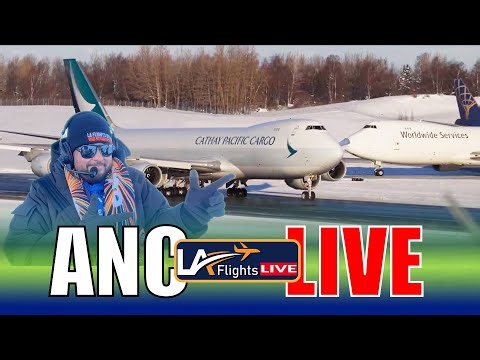 🔴LIVE DAY 3 FREEZING TEMPS at Anchorage Ted Stevens International Airport!