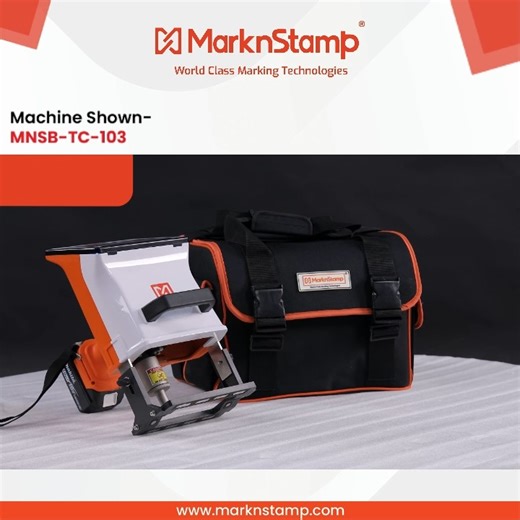 MarknStamp | Go cordless. Go portable. Go productive with the MNSB-TC Touchscreen Handheld Marking Machine — built for industries that need precision... | Instagram