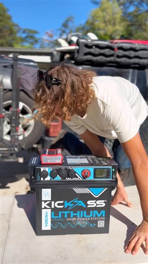 64K views · 357 reactions | Here’s how easy it is with the KickAss 100Ah Battery Box Power Station—plug, power, and go without the wiring headaches.  Even better? The price has been slashed as part of our Mid-Season Dual Battery Kit Blitz. More power, less stress—and no better time to get started. #KickAssGear #DualBatterySetup #OffGridPower #12VLife #CampingMods #AdventureReady #BatteryBoxPowerStation | KickAss Products | Facebook