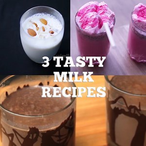 "Badam Milk, Rose Milk and Chocolate Milk" for all the MILK Loverss!!!! Follow us on Instagram : https://goo.gl/YSCzHn | Wirally Food