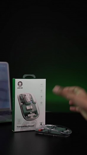 Green Lion Transparent Mouse: Combining elegance and eco-friendliness for seamless productivity. Elevate your workspace with style. #transparentmouse #GreenLionSanSiro #SoundSensation #ElevateYourLookL #EcoFriendly #productivity