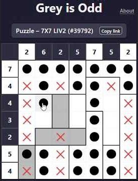 Grey is Odd #39792 Solved! 7×7 Liv2
