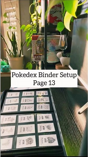 Pokemon Pokedex Binder Setup (Page 13: Cards #109-#117)