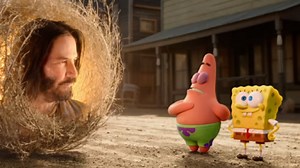 Keanu Reeves aparece en el primer tráiler de la película de Bob Esponja