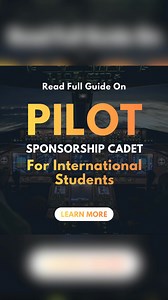 Explore how international students can apply for pilot cadet sponsorships and training programs | Full Scholarship Hub