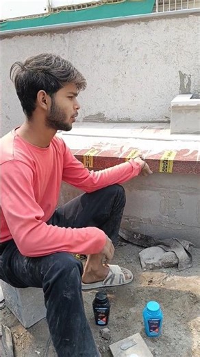 Marble Leap/Edge Chipkane ka Sahi Tarika | MYK Laticrete Fast Set | Construction Tips #shorts