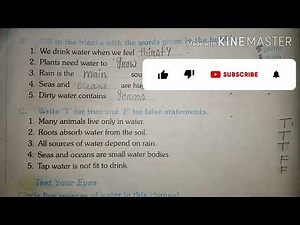 class 2// unit and chapter 2//. Water//questions answers