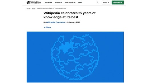 Wikipediaが25周年、AI時代の知識基盤に──MicrosoftやMistral AIなどと新たなパートナーシップ | Ledge.ai