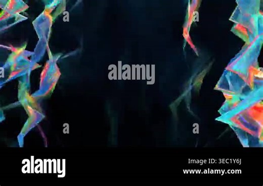 Abstract colorful shapes blending into dark background Stock Video Footage - Alamy