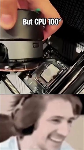 "when you forget to remove the sticker from cpu cooler "