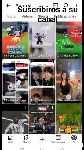 suscribiros al canal de proxo Youtube