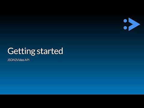 Getting started with JSON2Video