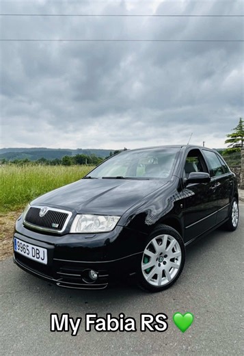 My Fabia RS mk1 💚 . . . . . . . . . . . . . #skoda #fabia #motorsport #carslover #viral