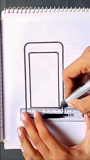 easy to draw mobile phone || phone drawing || how to make telephone || ‪@mra2zcreative‬